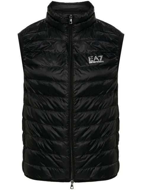 Ea7 Emporio Armani logo-print padded gilet