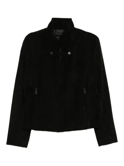 TEAM WANG design corduroy raw-edge jacket