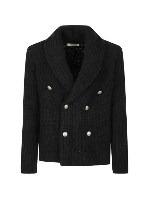 LBM double-breasted shawl-collar sweater