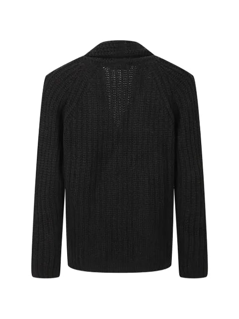 LBM double-breasted shawl-collar sweater
