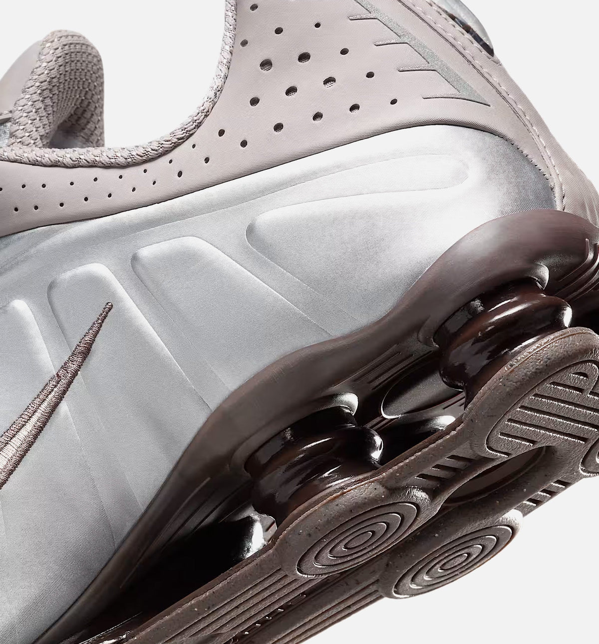 Shox R4 Men's Lifestyle Shoe – Cave Stone/College Grey/Baroque Brown