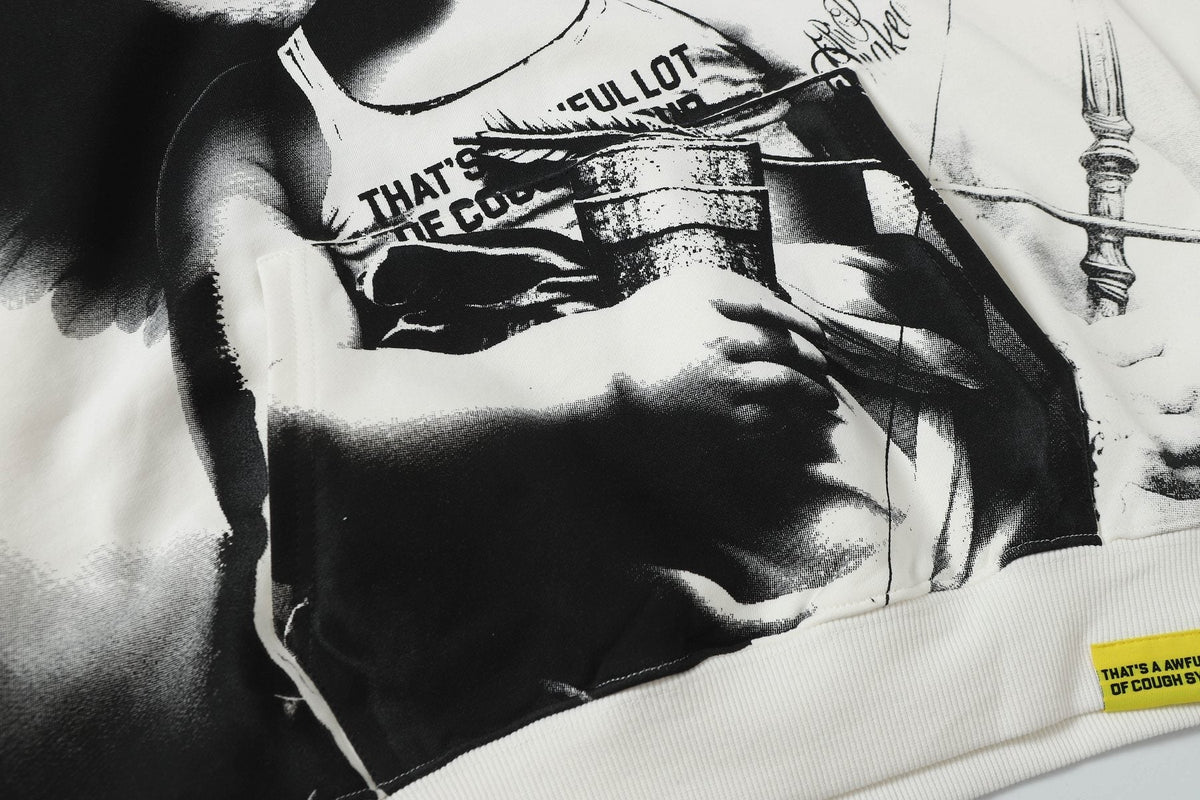 THAT'S A AWFUL LOT OF COUGH SYRUP Angel Graphic Hoodie